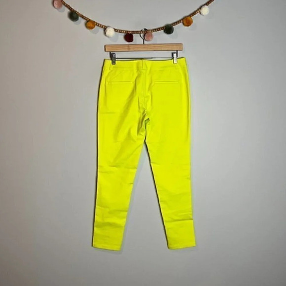 NWT Kate Spade Saturday Modern Easy Pants in Chartreuse - Picture 5 of 6